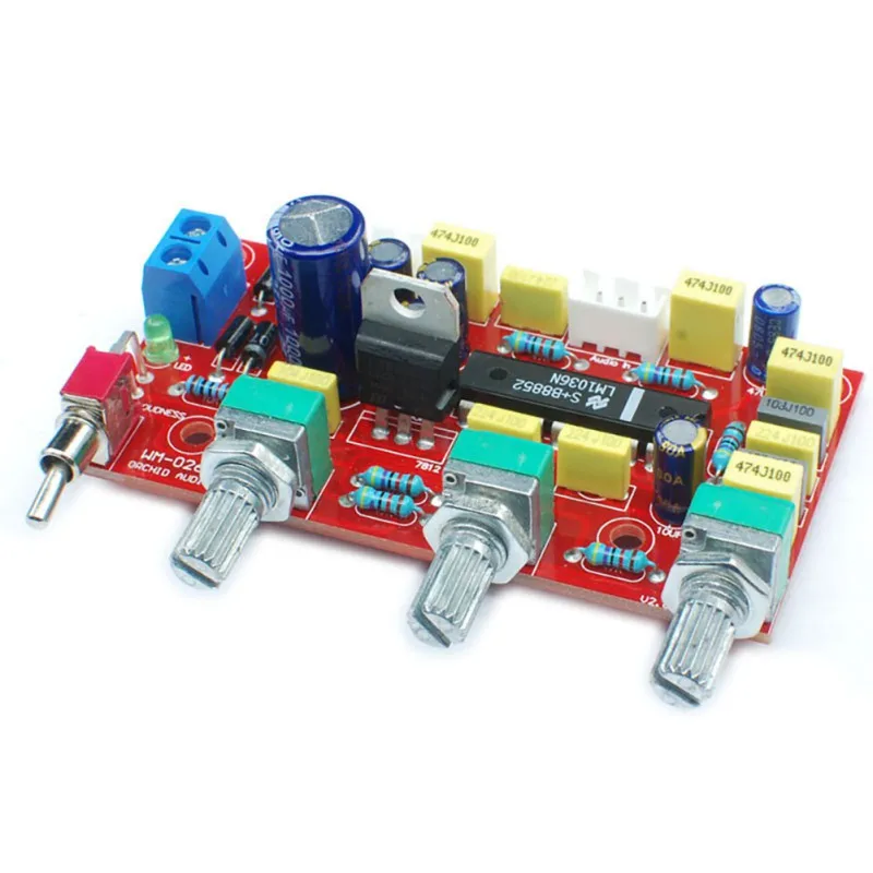 Плата предварительного усилителя HIFI с энтузиастом LM1036 усилитель тональной платы