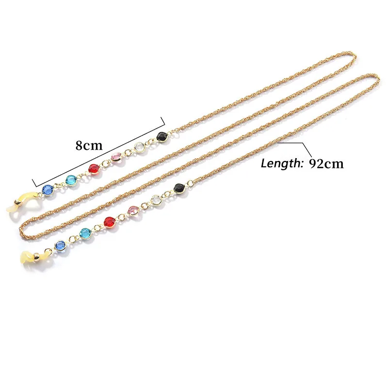 

Glasses Chains For Women Rhinestone Chains On Glasses Exquisite Elegant Eyewear Cord Holder Masks Chains Men's Glasses Chains