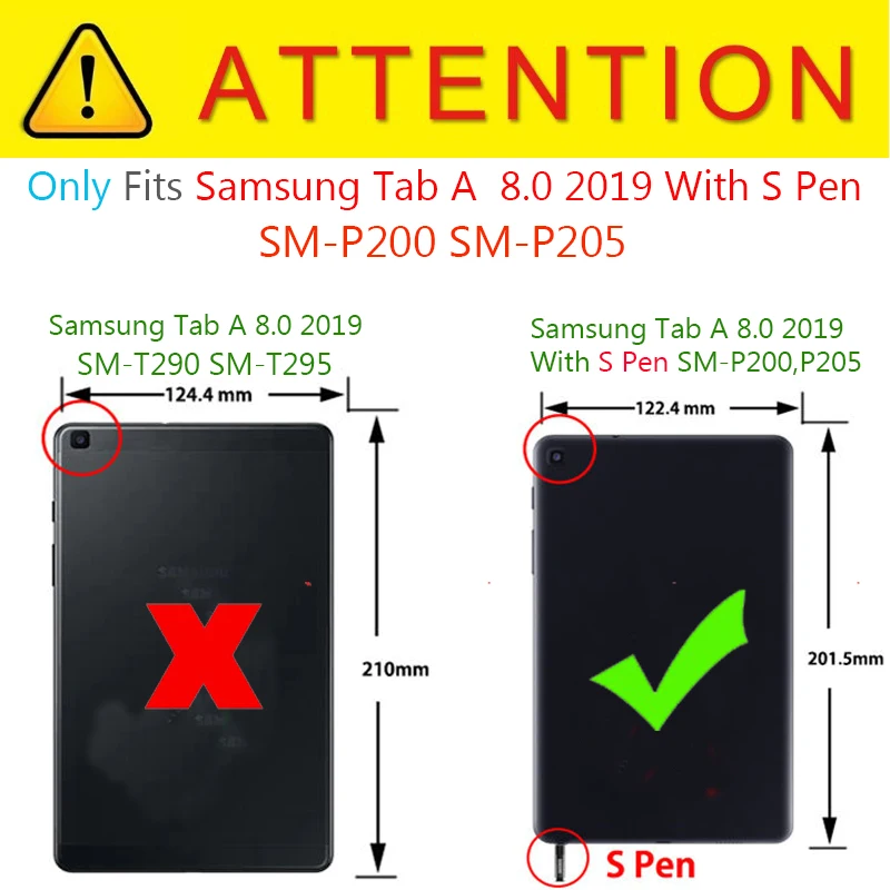 Тонкий чехол для планшета Samsung Galaxy Tab A8 с S Pen 8 0 &quot Чехол подставка магнитной
