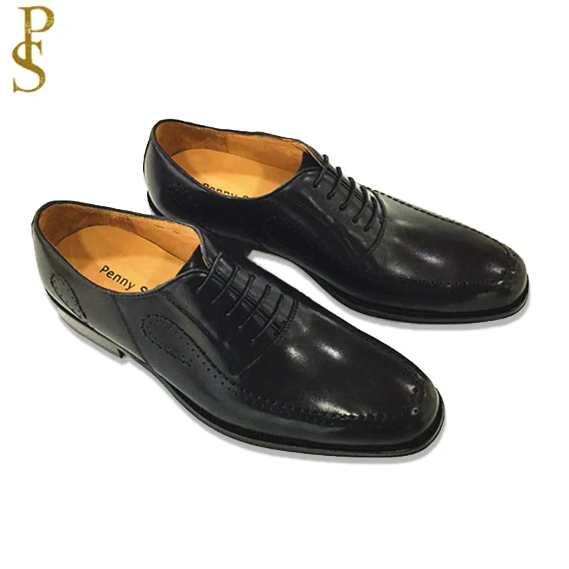 Новая модная Высококачественная коровья кожа персональная Мужская обувь из