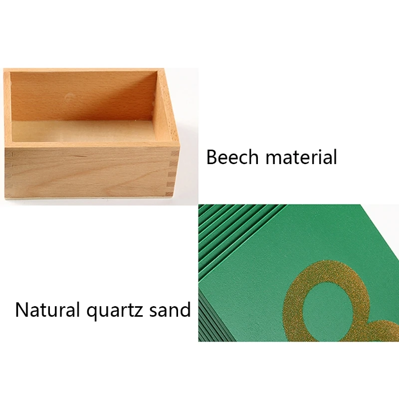 

Montessori Teaching Aids Mathematics International Edition Sand Digital Board Plate Wooden Box Children Early Education Toy