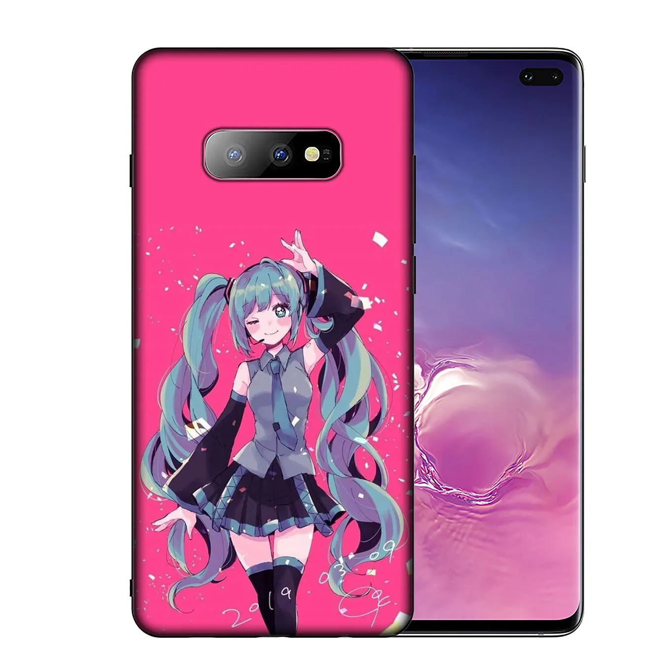 Чехол для телефона SoftPhone с изображением Hatsune Miku Vocaloid Cartoon Anime girl для Samsung Galaxy S20 Ultra S10 Lite S9 S8 Plus S6 S7 Edge S10e.