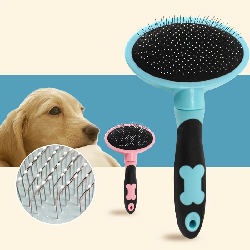 Dog Brush Pets Comb Hair Massage Grooming Tool Remove Hair Fur Cleaning Brushes Open Knot Needle Cat Combs Puppy Accessories 