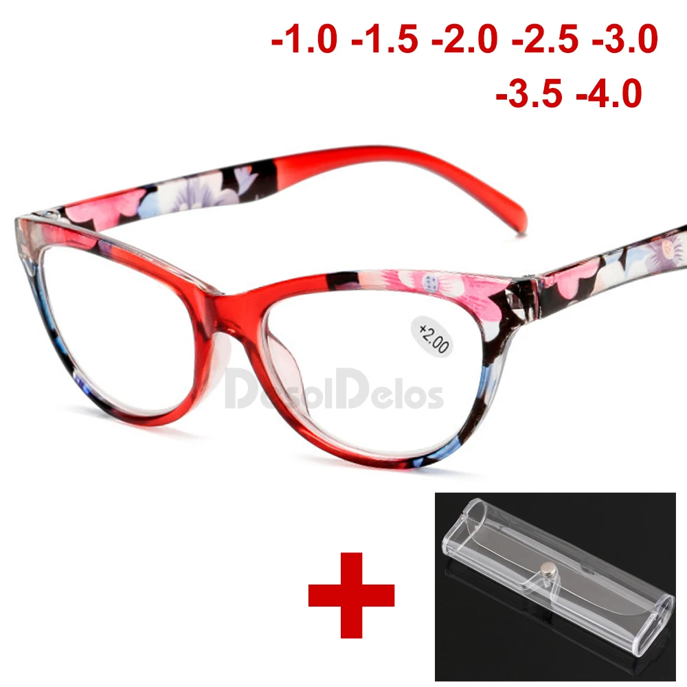 Винтаж очки с цветами кадров Для женщин для чтения кошачий глаз женские