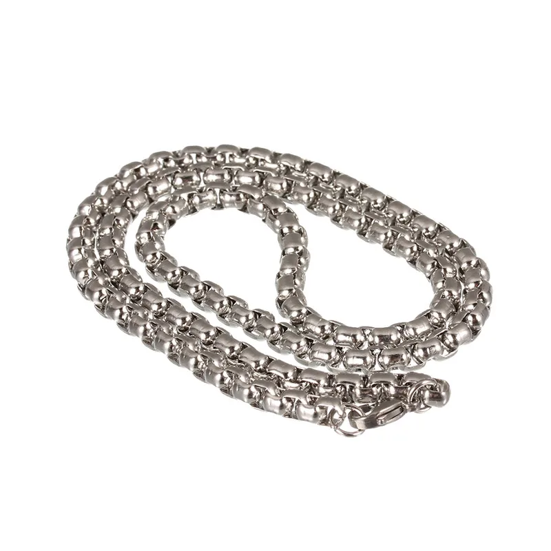 

50cm Silver Tone Stainless Steel Open Link Chain With Lobster Clasps Necklace Bracelet Chains Diy Jewelry Making