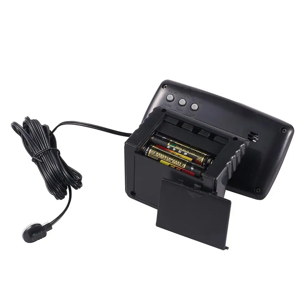 

2 in 1 Car Electronic Clock Thermometer LED LCD large Screen Clock Multi-function with Thermometer Car Supplies