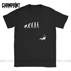 Забавные мужские хлопковые футболки Evolution Of Man с аквалангом, Спортивная футболка для дайвинга, акваланга, топы с коротким рукавом