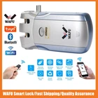 Умный беспроводной электронный дверной замок Wafu, Wi-Fi приложение, управление телефоном, невидимый замок, дистанционное управление, внутренние сенсорные замки