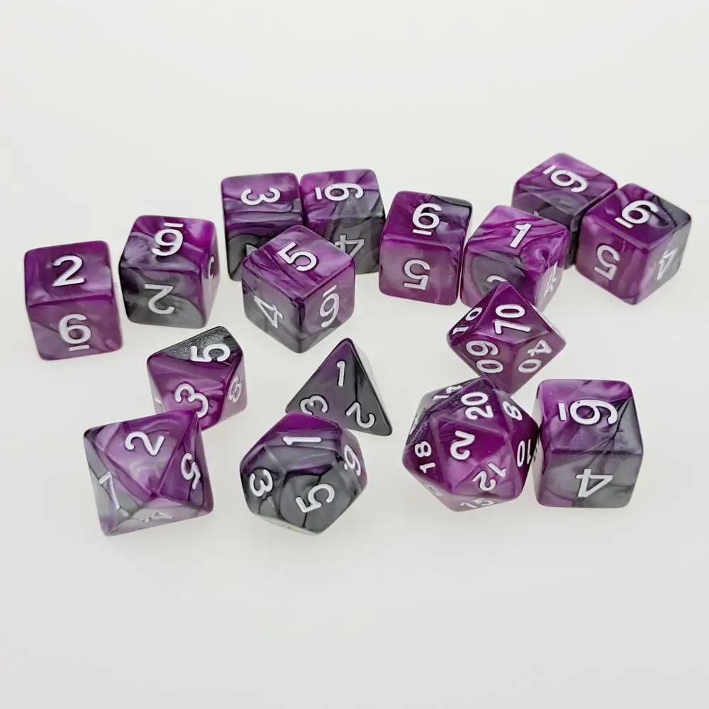 Rollooo Dice 7 шт./компл. + 9 шт. D6 d8 d10 d % d12 d20 | Спорт и развлечения