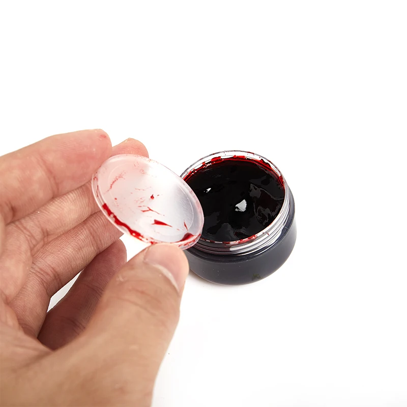 

1 шт. 10 г/20 г ТОЛСТАЯ поддельная кровь профессиональная краска для лица масляный поддельный сгуб Хэллоуин синяки поддельный гель для крови