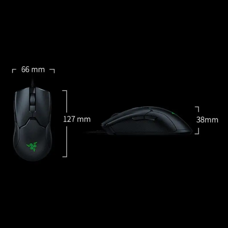 Razer Viper USB Проводная 16000 dpi Регулируемая Макросъемка RGB игра определение RGB эргономичная мышь для настольного компьютера/ноутбука Новинка