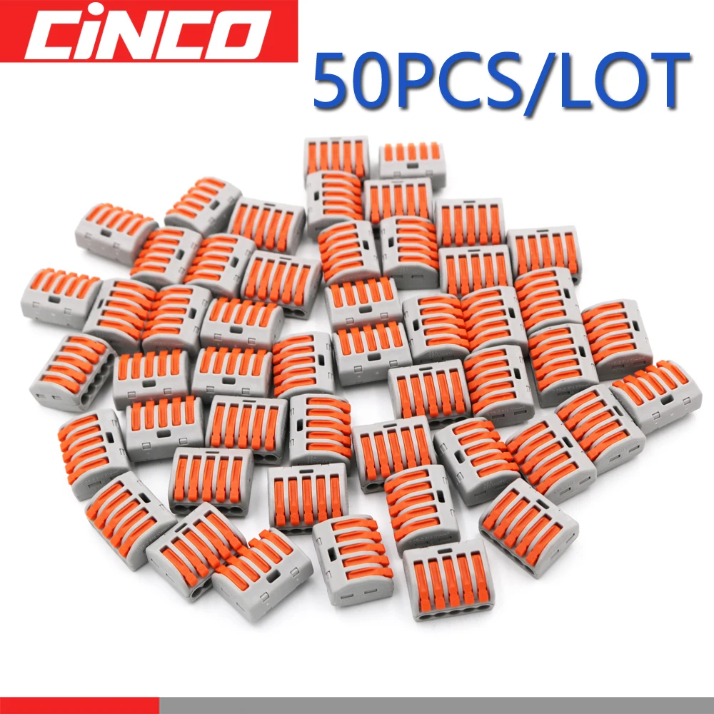 50 шт. 222 415 PT 215 PT215 5 pin полюс Универсальный Компактный проводной разъем проводки