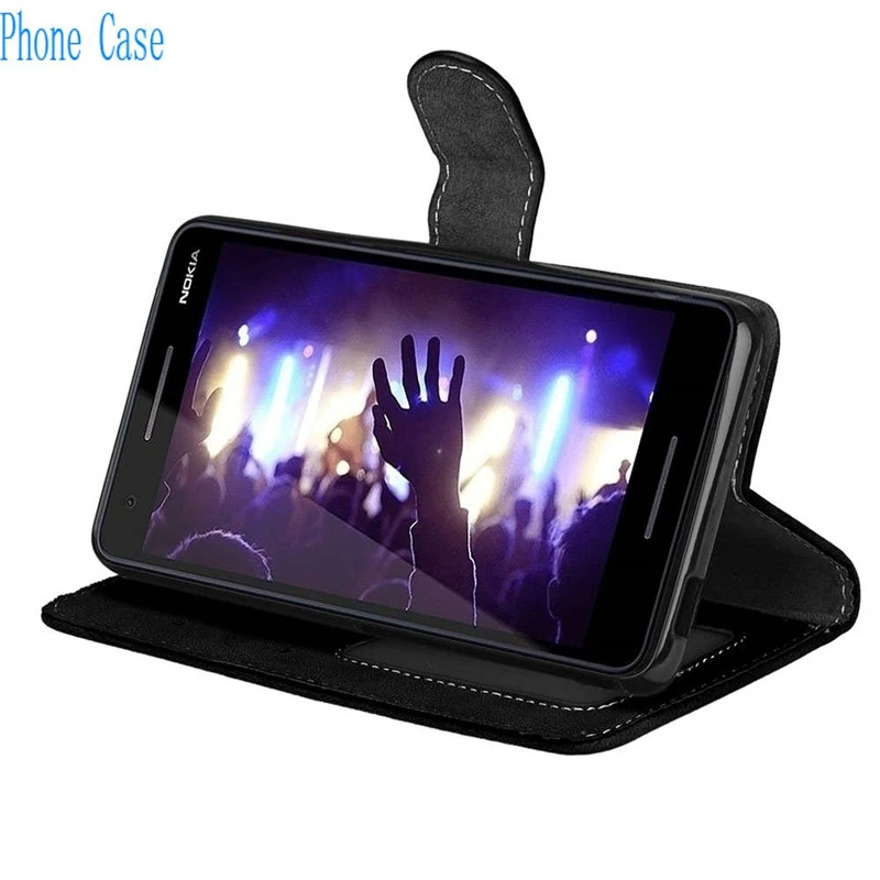 

case for Nokia 2 2018 Nokia 2.1 5.5 Flip PU Leather Wallet Stand Magnetic Fashion Covers for Nokia 2.1 TA-1080 TA-1084 A-1086