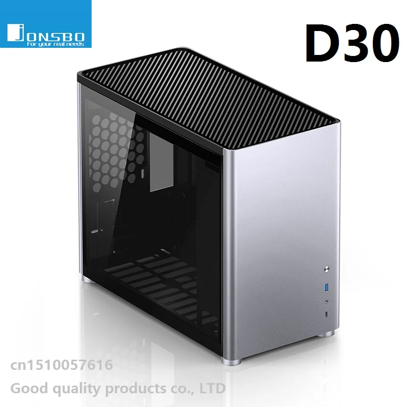 Чехол для компьютера JONSBO D30 MicroATX Рабочий стол из алюминиевого сплава стекло