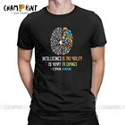 Интеллектуальная футболка для мужчин, интеллект-способность адаптироваться к перемене Science Tops винтажные футболки 100% хлопковая футболка