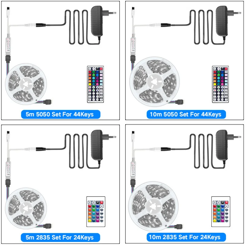 5 м 30 Bluetooth Светодиодная лента 5050 2835 IP20 RGB светильник Кая 12 В постоянного тока
