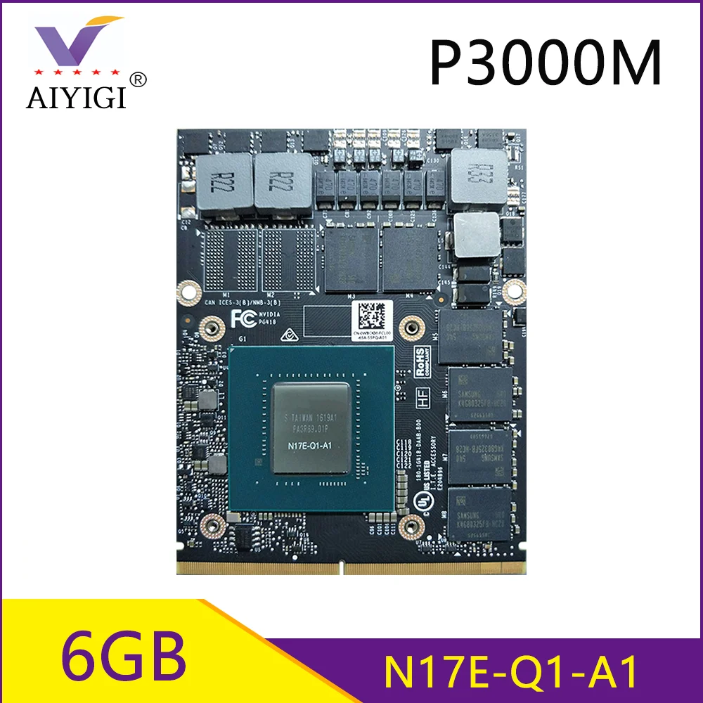 Квадро P3000M P3000 GDDR5 6 Гб Видео Графика карты N17E Q1 A1 с X скоба для HP ZBook 17 G3 G4 Dell M7710 M7720