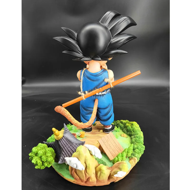 Аниме Жемчуг дракона Супер Saiyan держит светящийся Жемчуг дракона Сон Гоку драгонболл зет GK статуя сбора Морден игрушка M2559