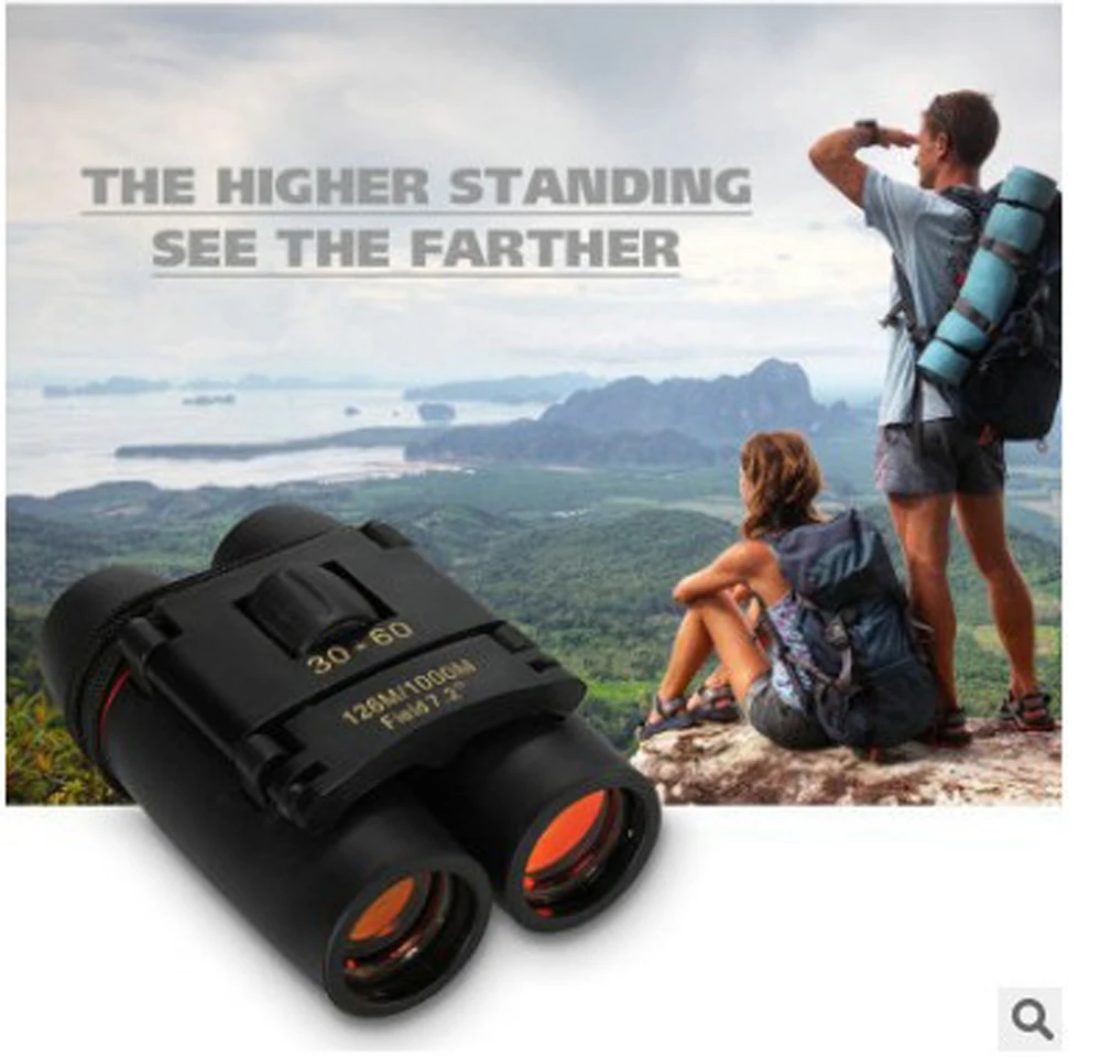 Military Camouflage HD 30x60 Binoculars Professional Hunting Collapsible High Quality Field Of View Outdoor Travel | Инструменты