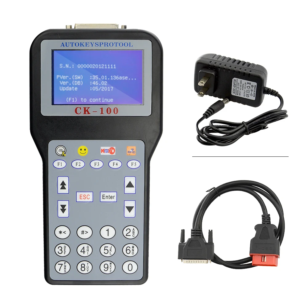 OkeyTech CK100 автоматический ключ программист V99.99 новейшее поколение ключ производитель CK100-Key-Programmer имеет usb-кабель для автомобиля дистанционного ключа