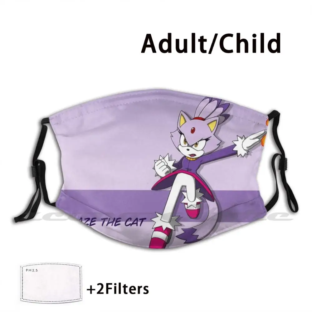 

Маска для обоев Blaze, для взрослых и детей, фильтры Pm2.5, креативные, Blaze Cat