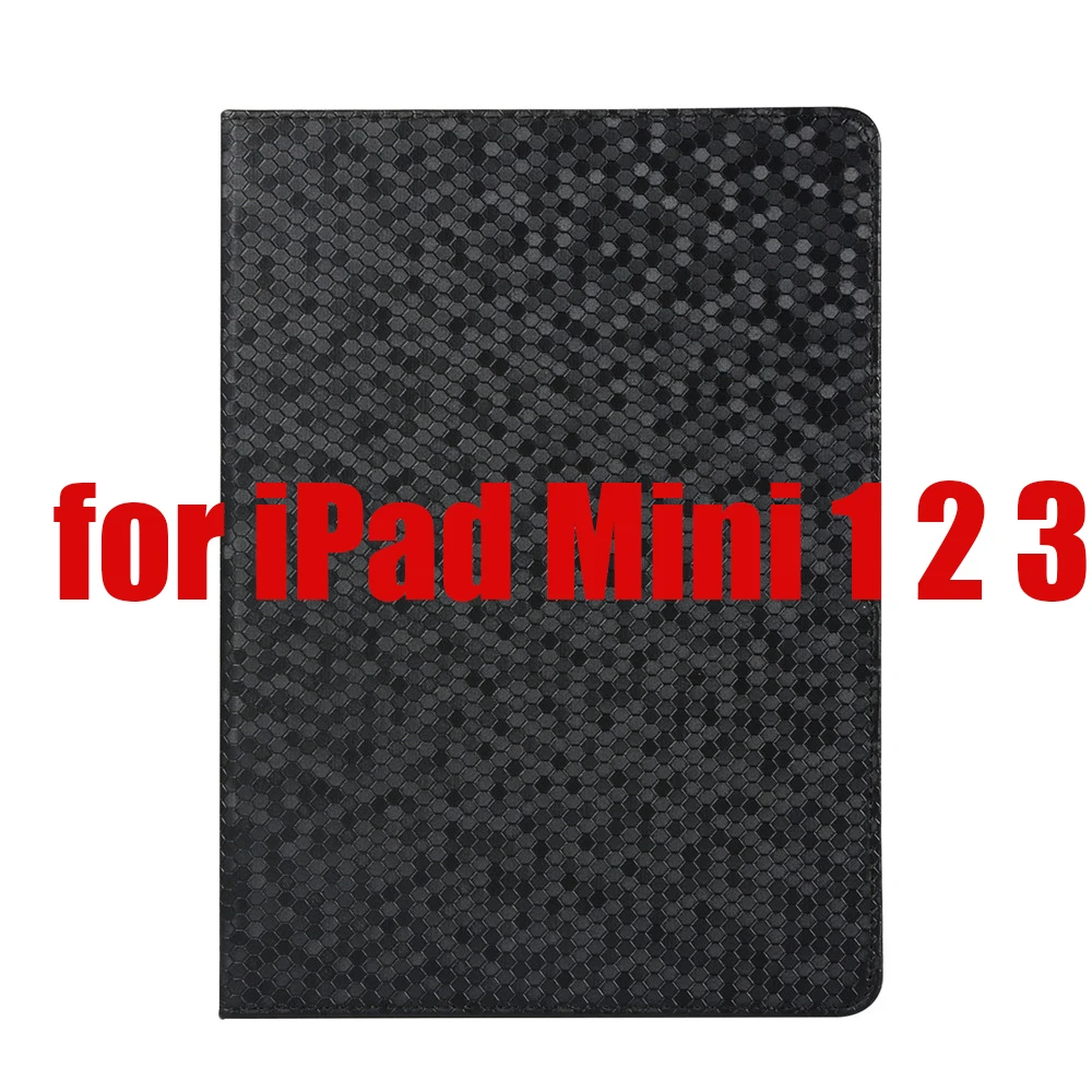 Чехол для iPad Mini 4 3 2 Чехол GOLP матовый флип-стенд Авто Режим сна/Пробуждение Смарт-Чехол для iPad Mini 2 Чехол - Цвет: Black-123