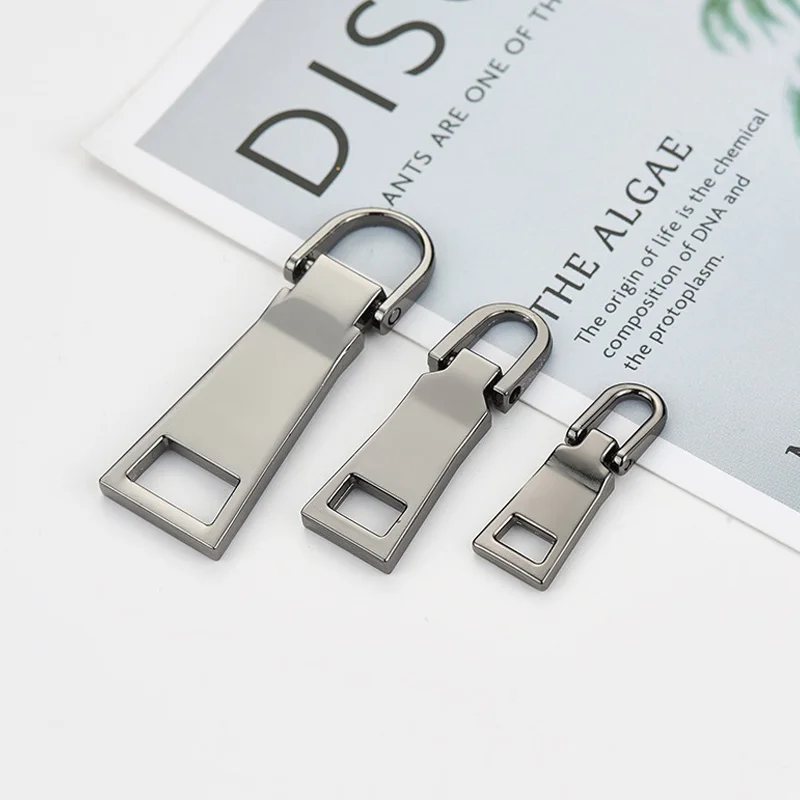 1Pc 8# 5# 3# Detachable Metal Zipper Pullers for Sliders Head Zippers Repair Backpack Coat Tab DIY Sewing Accessories - купить по