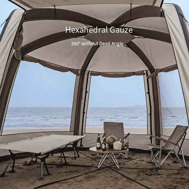 Naturehike Cloud Nest Inflatable 15D Tent Pergola Sunscreen Awning Outdoor Beach Camping Large Tent Canopy Family Gathering 3