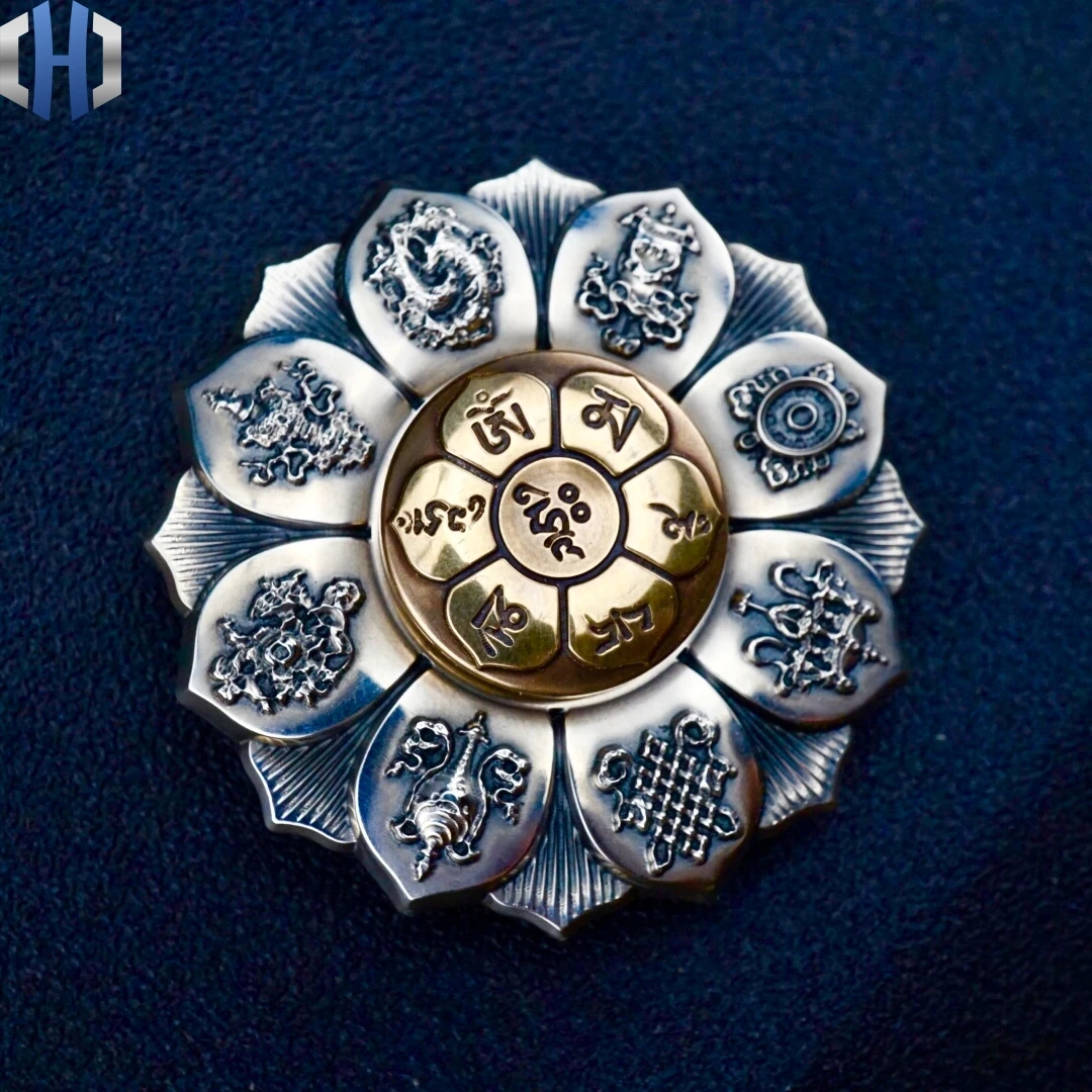 Оригинальный имитированный в китайском стиле EDC имитирующий кожу гироскоп Будда