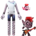 Детский карнавальный костюм тролли Поппи на Хэллоуин, костюм для мальчиков, Рождественский костюм с маской для малышей