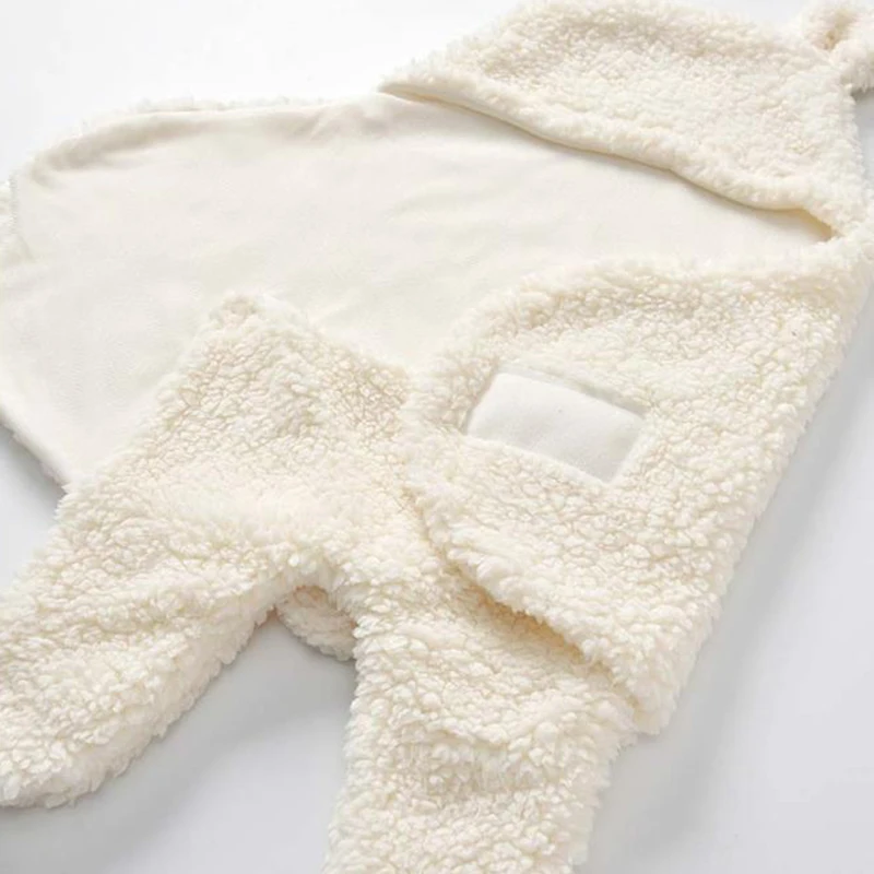 

Toddler Newborn Baby Infant Fleece Swaddle Wrap Blanket Sleeping Bag Winter Warm