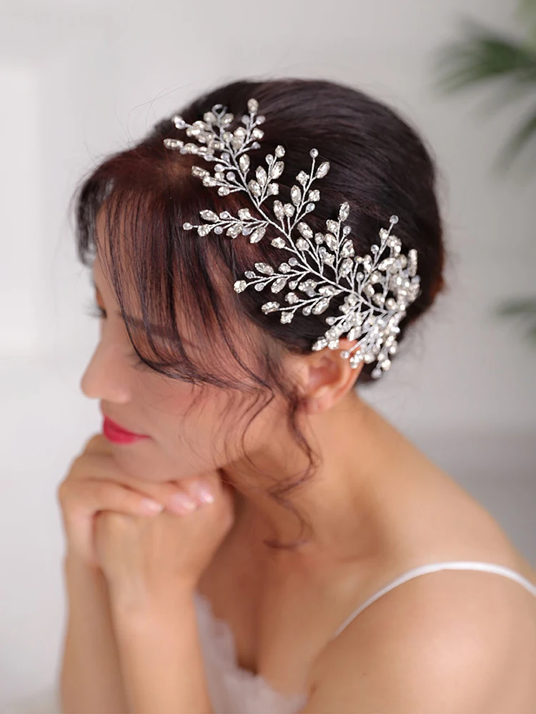 Искусственные стразы украшения для причесок с кристаллами женские Украшения