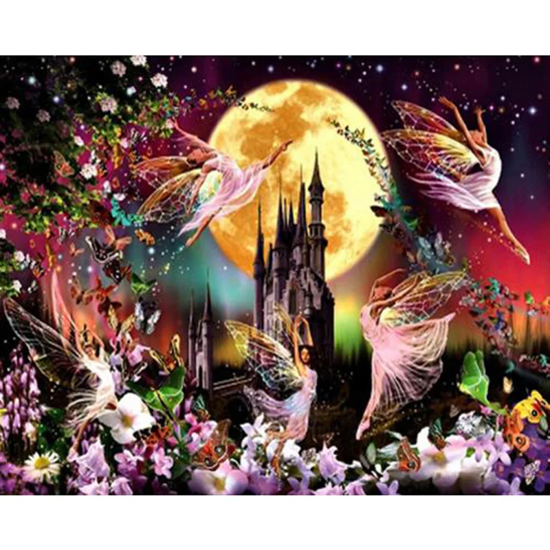 5D Diy содержит алмазную художественную картину полную дрель Круглый Алмаз вышивка