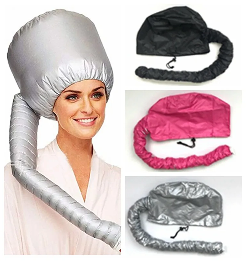 

Portable Soft Hair Drying Cap Dye Hair Modelling Warm Air Drying Treatment Cap Home Safer Than Electric Cap