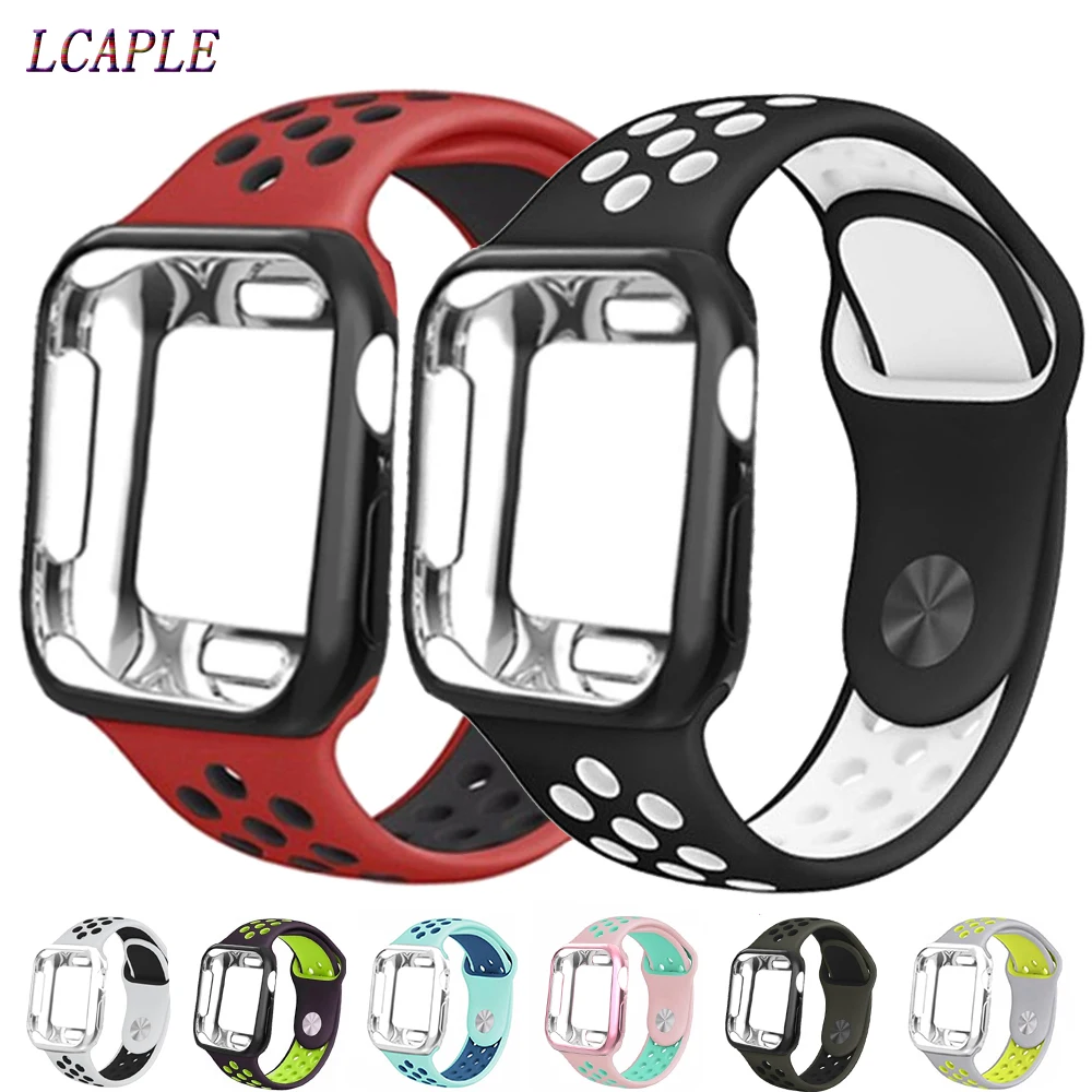 Ремешок для часов apple watch 4 Band correa apple watch 42 мм 38 мм 44 мм 40 мм iwatch series 5 4 3 2 Силиконовый браслет pulseira ремешок для часов