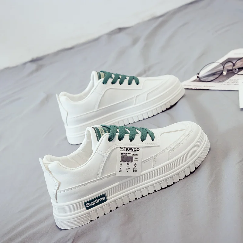 

Versatile White Shoes Women's 2020 Spring Breathable Students Shoes Women's Thick Bottomed Platform Shoes WOMEN'S Shoes 0321