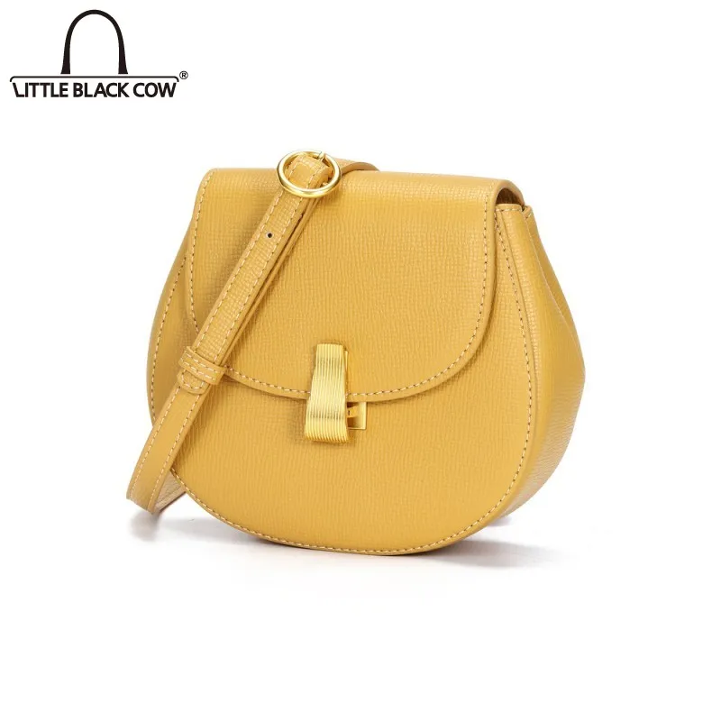 

Fashion Half Moon Saddle Bags Women Preppy Style Shoulder Crossbody Mini Bag Solid Color Ladies Pu Leather Small Waist Bags