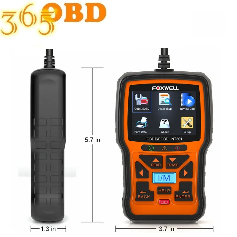Foxwell NT301OBD2 сканер двигатель код ридер автомобильный диагностический инструмент