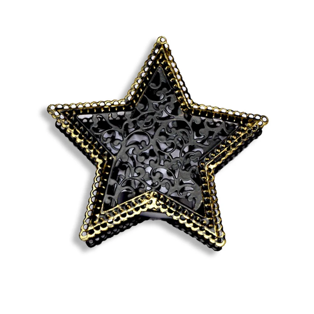 Рождественский декоративный подсвечник для домашнего бара пятиконечная звезда