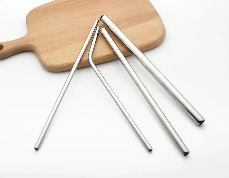 

Устойчивость к царапинам конструкция Нержавеющая сталь питьевой соломы 12,5 см/21,5 см прямые изогнутые многоразовые трубочки сок вечерние оп...