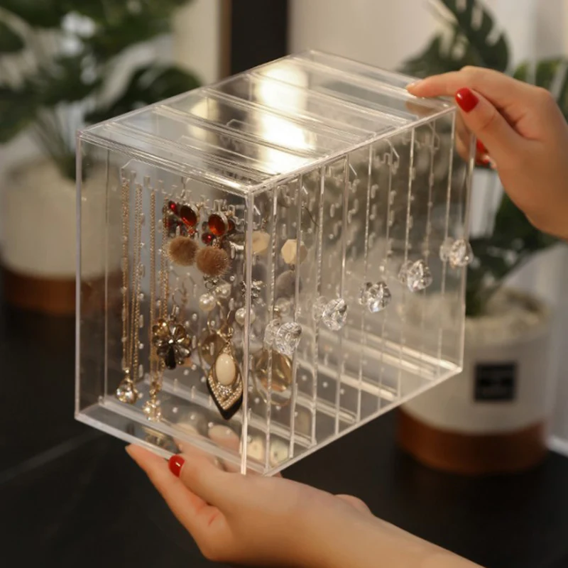 5-слойная шкатулка для хранения ювелирных изделий органайзер серег витрина