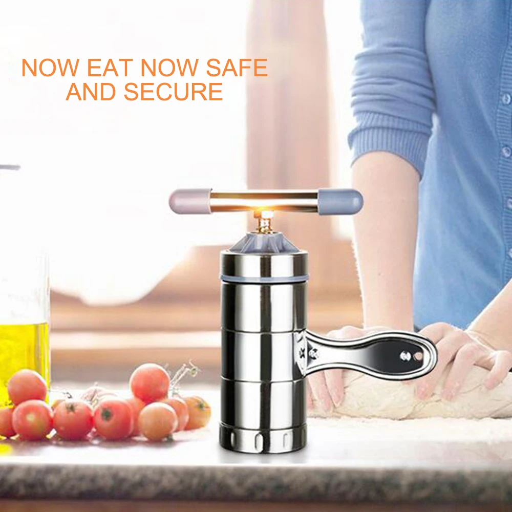 Портативный ручной чайник из нержавеющей стали для лапши пресс машина пасты