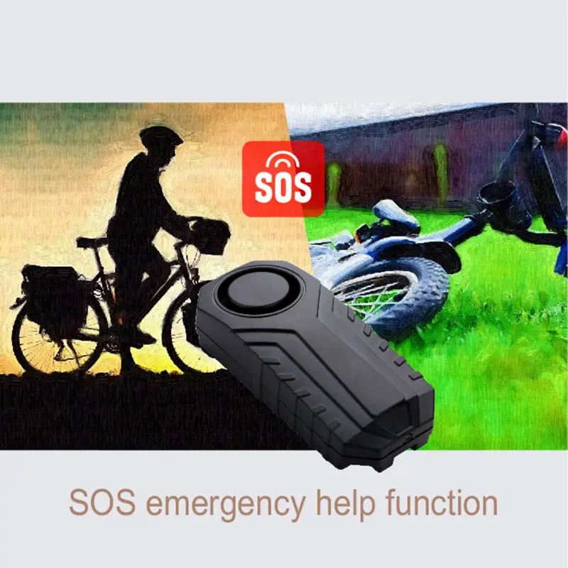 

Remote Control Bicycle Motorcycle Anti-Theft Vibration Sensor Bike Warning Alarm R3ME