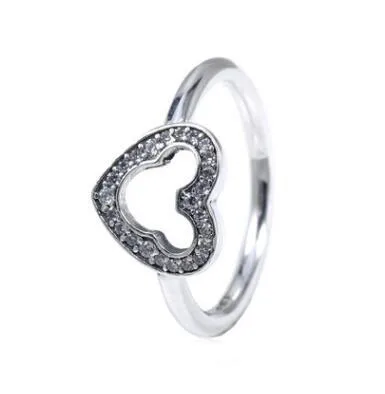 Hot Sale Real 925 Sterling Silver Lucky Finger Rings For Women Fashion Jewelry Gift Drop shipping - Цвет основного камня: 37