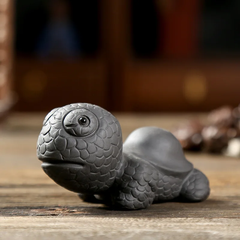 Новый год фиолетовая глина талисман чай аксессуары для домашних животных ручная