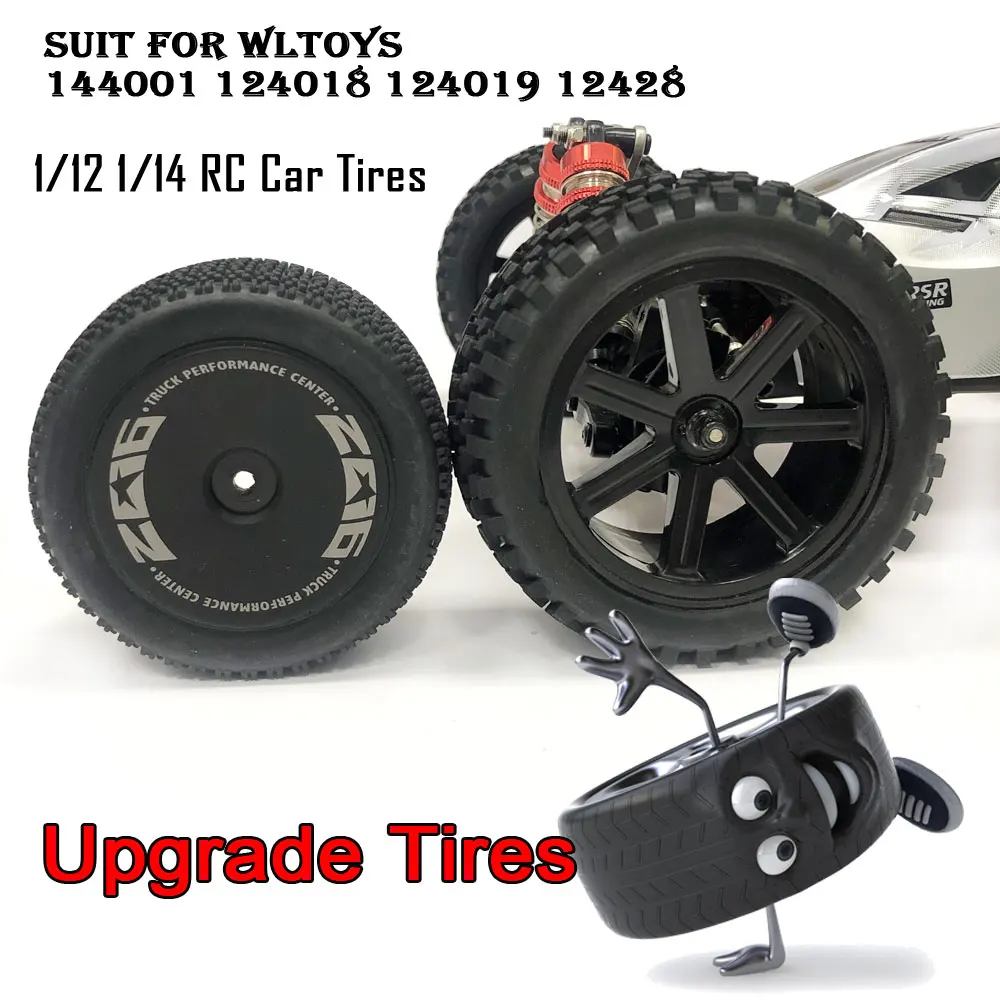 Обновление большие передние и задние шины расширение для WLtoys 144001 124018 124019 12428 A B C
