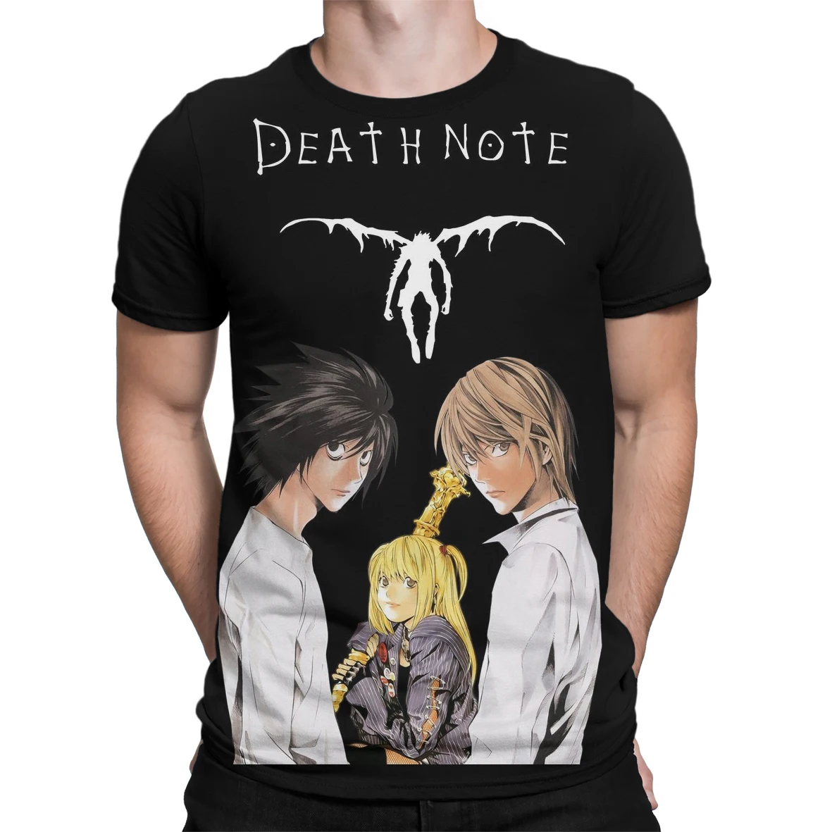 

Death Note Anime 3D T-shirt Men's Oversized T-shirt Y2k Harajuku T Shirt for Men Short-sleeved Teen Streetwear T-shirts Summer