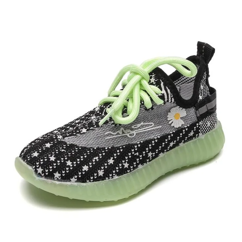 

Детские светящиеся кроссовки Kruleepo, спортивная обувь для весны и осени, обувь для бега на резиновой подошве, повседневная обувь для отдыха