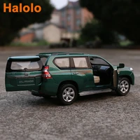 132 124 toyota land cruiser prado alloy metal car model toys with pull back for kids birthday gifts free shipping a177