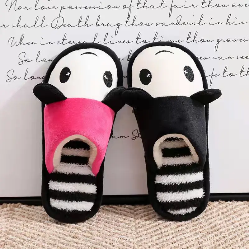 

Winter Women's Baotou Plush Cartoon Pattern Cotton Slipper Cold Proof Warm Student Dormitory Cotton Slippers home Cotton Slipper